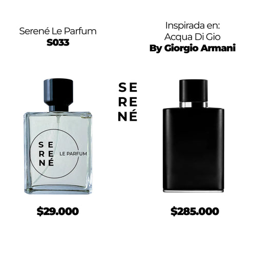 Serené Le Parfum S033 - Inspirada en Acqua Di Gio por Giorgio Armani