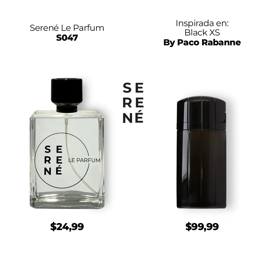 Serené Le Parfum S047 Inspirada en Black XS By Paco Rabanne