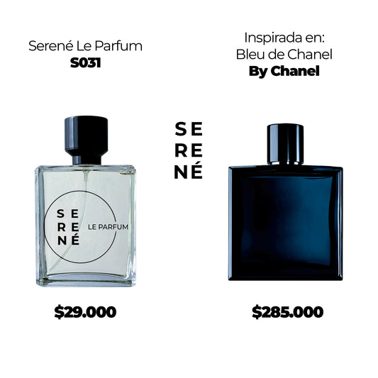 Serené Le Parfum S031 - Inspirada en Bleu de Chanel por Chanel