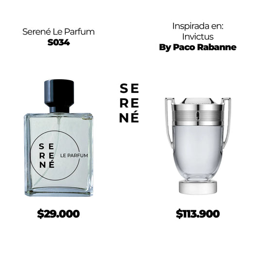 Serené Le Parfum S034 - Inspirada en Invictus por Paco Rabanne