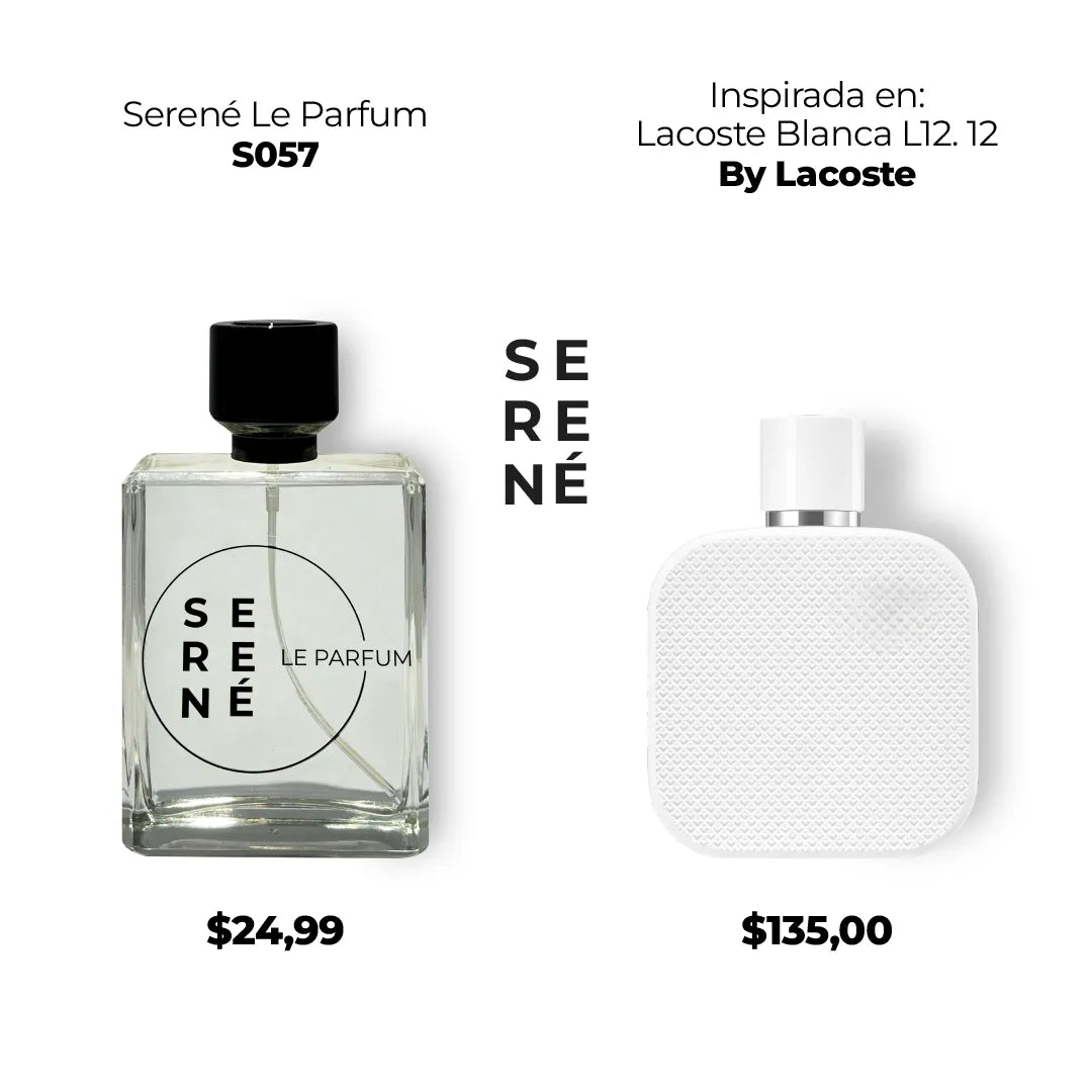 Serené Le Parfum S057 Inspirada en Lacoste Blanca L12.12 By LaCoste