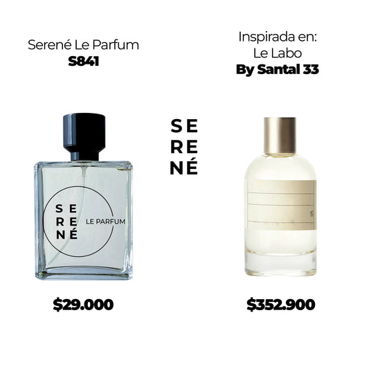 Serené Le Parfum S841 Inspirada en Santal 33 By Le Labo