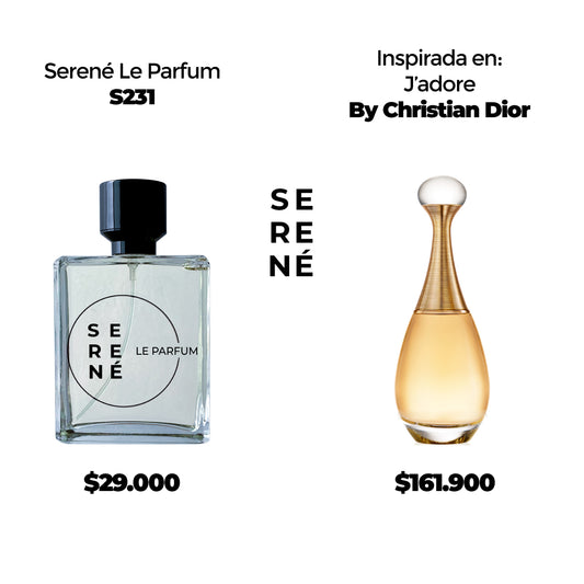 Serené Le Parfum S231 Inspirada en J'adore por Christian Dior