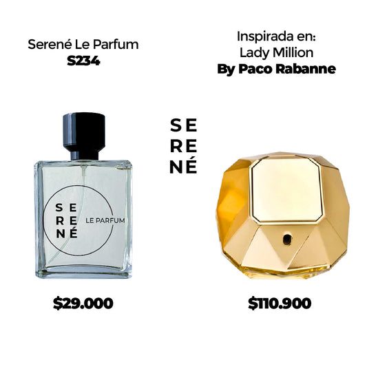 Serené Le Parfum S234 Inspirada en Lady Million By Paco Rabanne